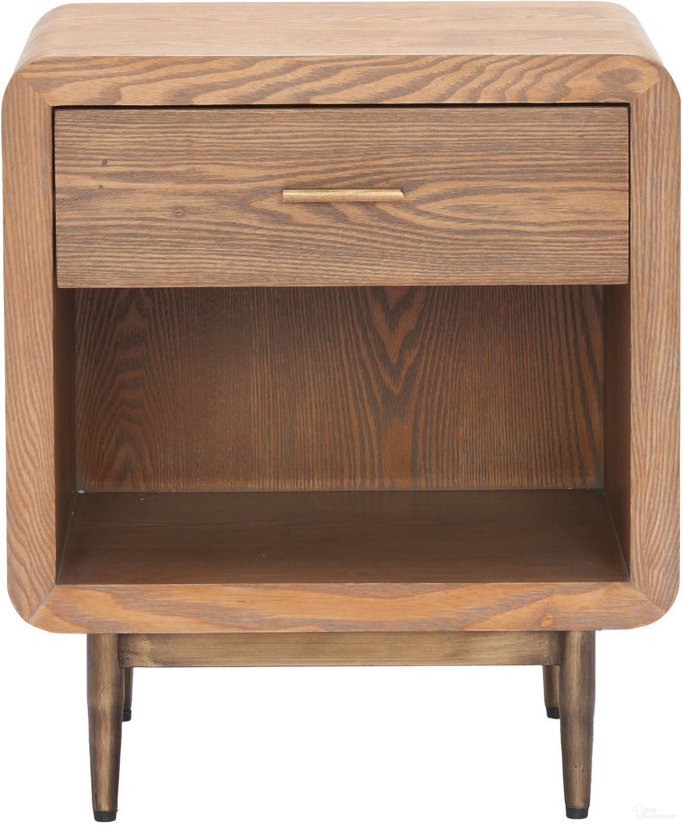 The appearance of Vidaz Side Table In Brown designed by Zuo Modern in the modern / contemporary interior design. This brown piece of furniture  was selected by 1StopBedrooms from Vidaz Collection to add a touch of cosiness and style into your home. Sku: 110543. Material: MDF.
