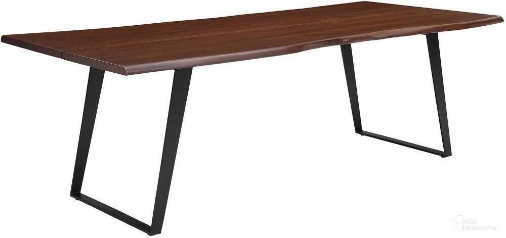 Viggo Black Walnut 96 Inch Live Edge Acacia Wood Dining Table