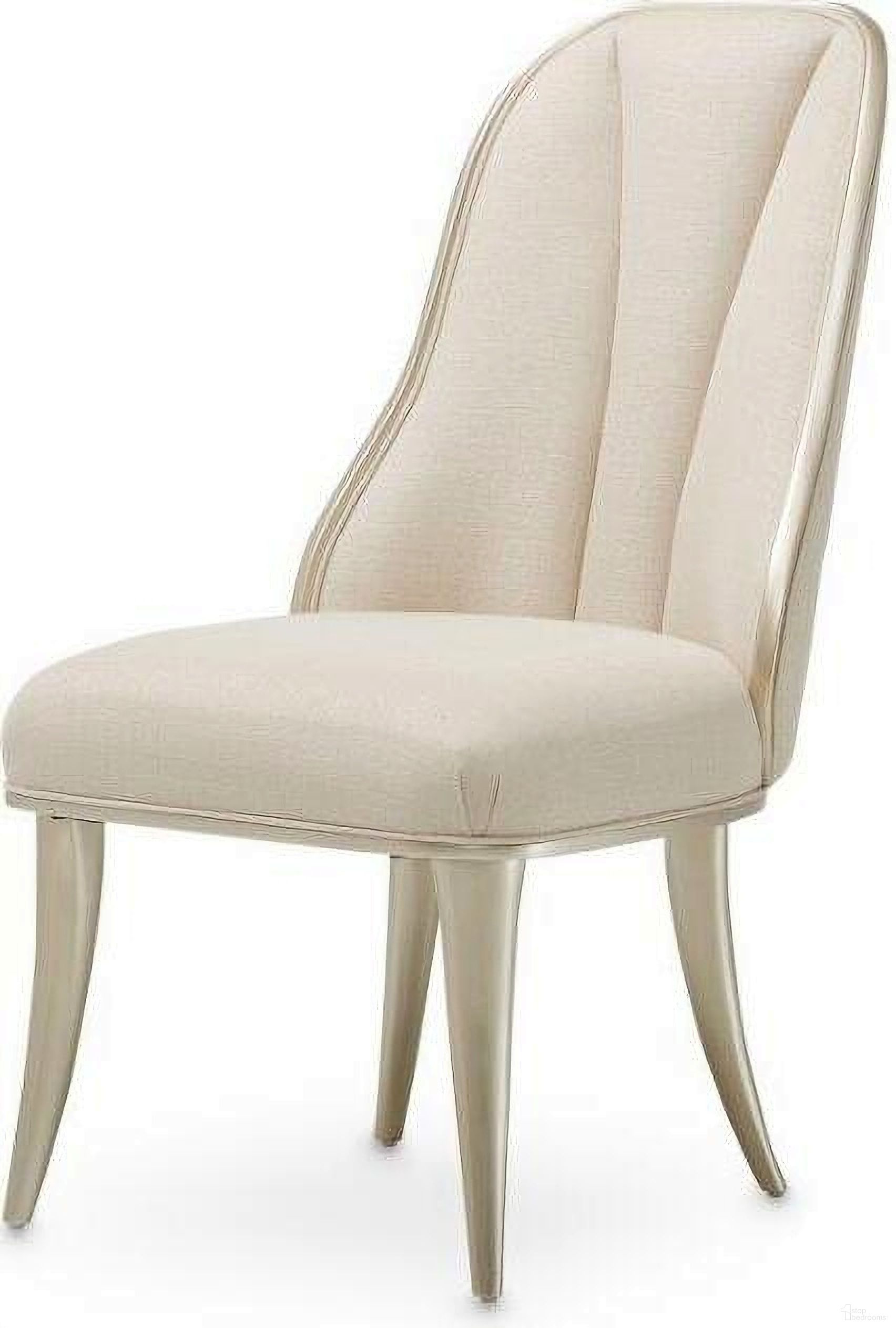 The appearance of Villa Cherie Dining Side Chair Set Of 2 In Caramel designed by Michael Amini in the transitional interior design. This caramel piece of furniture was selected by 1StopBedrooms from Villa Collection to add a touch of cosiness and style into your home. Sku: N9008003-134. Material: Polyester. Chair Type: Side Chair.