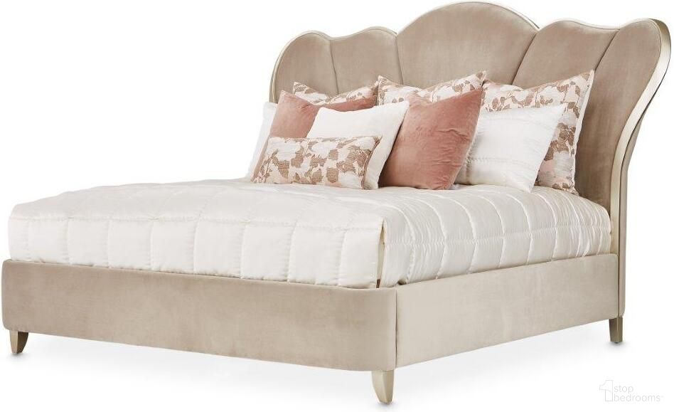 Villa Cherie Queen Channel Tufted Bed In Hazelnut