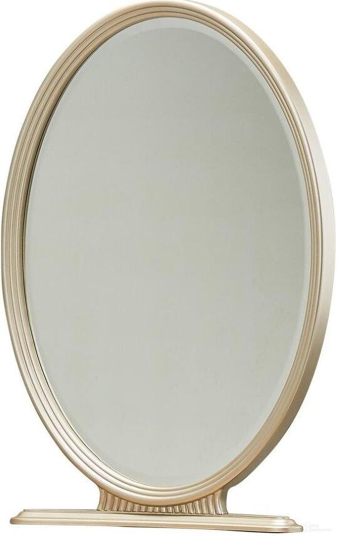 The appearance of Villa Cherie Vanity With Mirror In Caramel designed by Michael Amini in the transitional interior design. This caramel piece of furniture was selected by 1StopBedrooms from Villa Collection to add a touch of cosiness and style into your home. Sku: N9008058-134;N9008068-822. Material: Glass.