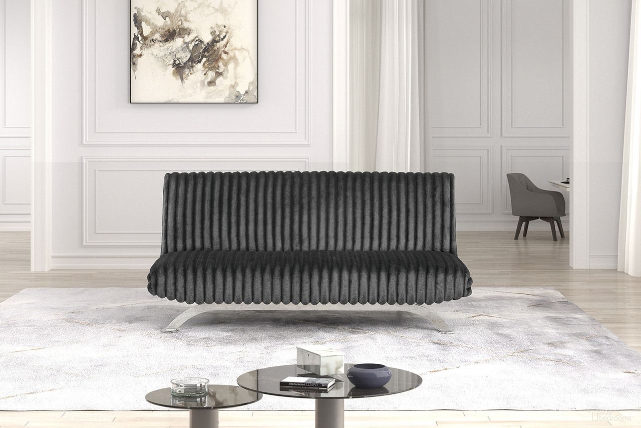 Villeneuve Futon Sofa Bed In Charcoal