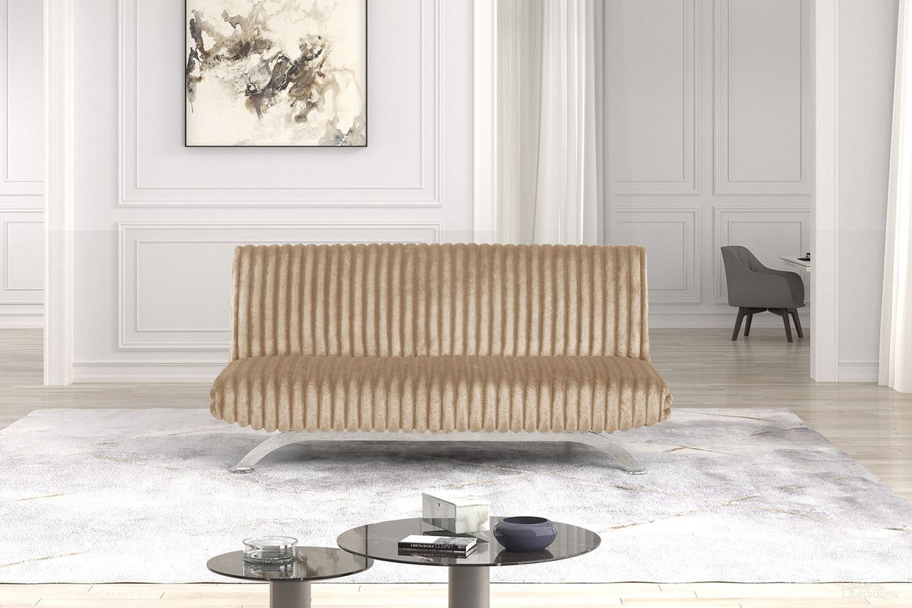 The appearance of Villeneuve Futon Sofa Bed In Taupe designed by Furniture of America in the modern / contemporary interior design. This taupe piece of furniture was selected by 1StopBedrooms from Villeneuve Collection to add a touch of cosiness and style into your home. Sku: FM2906TP. Material: Fabric.