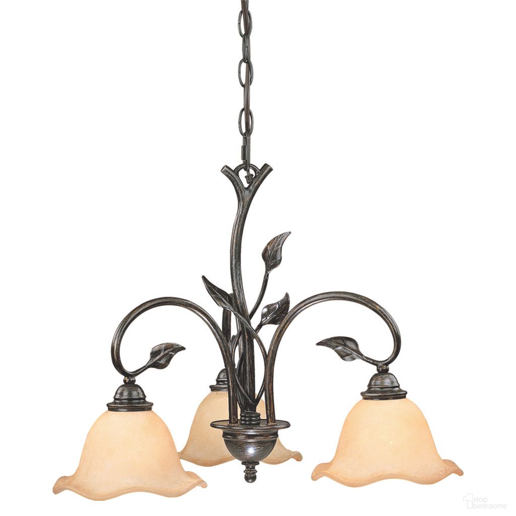 The appearance of Vine 3L Chandelier In Oil Shale designed by Vaxcel in the rustic / southwestern interior design. This oil shale piece of furniture was selected by 1StopBedrooms from Vine Collection to add a touch of cosiness and style into your home. Sku: CH38803OL. Material: Steel.