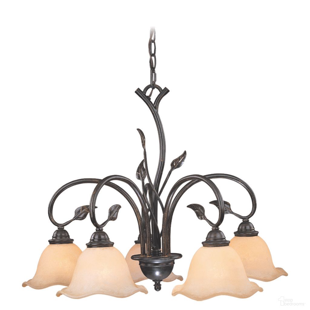 The appearance of Vine 5L Chandelier In Oil Shale designed by Vaxcel in the rustic / southwestern interior design. This oil shale piece of furniture was selected by 1StopBedrooms from Vine Collection to add a touch of cosiness and style into your home. Sku: CH38805OL. Material: Steel.
