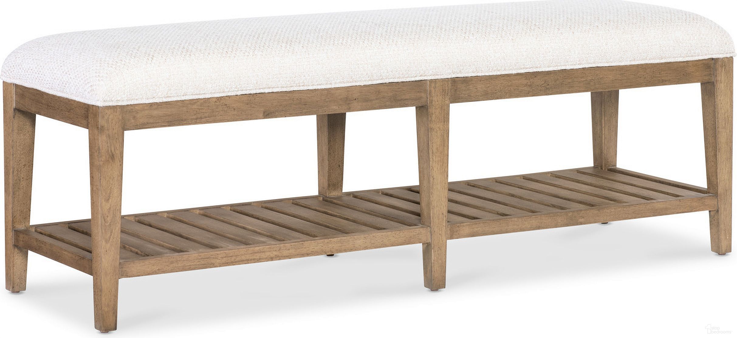 Vineyard Row Bed Bench In Beige