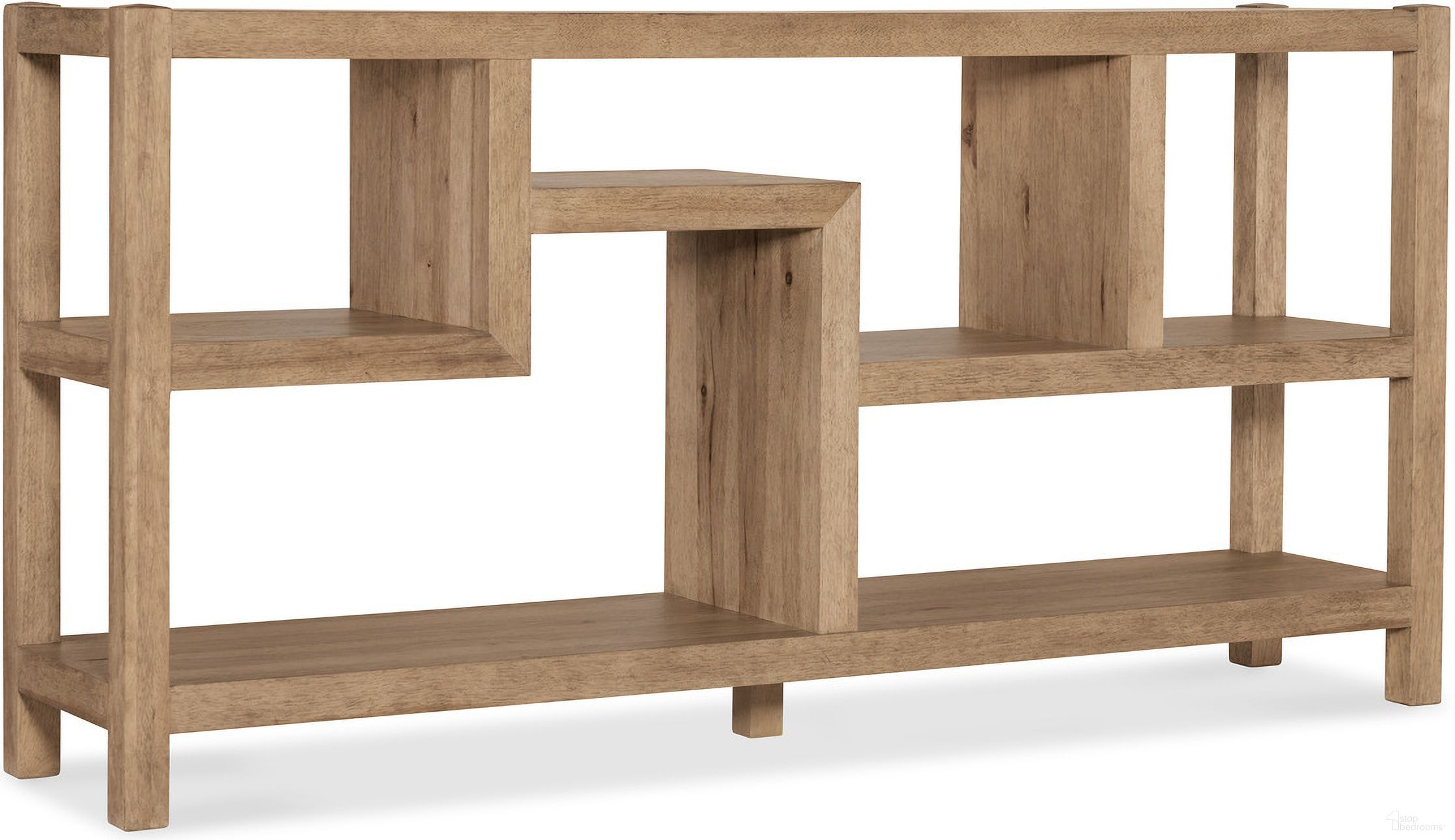 The appearance of Vineyard Row Small Console In Light Wood designed by Hooker in the transitional interior design. This light wood piece of furniture  was selected by 1StopBedrooms from Vineyard Row Collection to add a touch of cosiness and style into your home. Sku: 6952-85001-80. Material: Hickory.