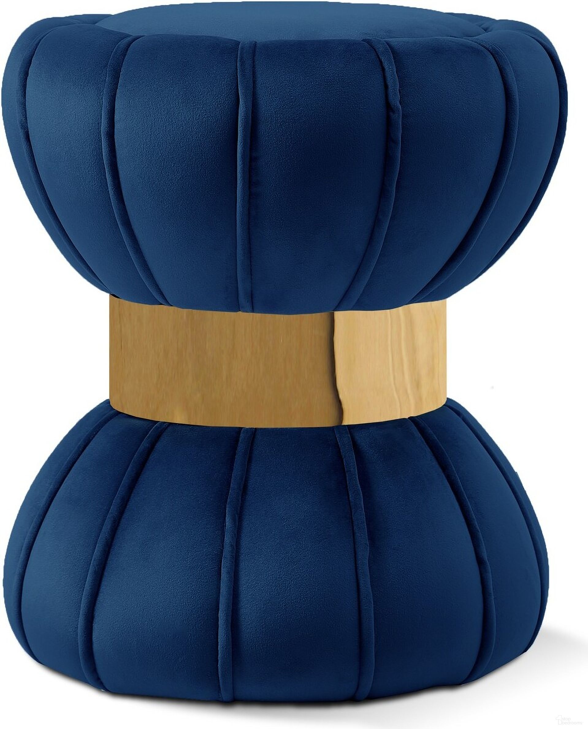 The appearance of Vino Velvet Ottoman/Stool In Navy designed by Meridian in the modern / contemporary interior design. This navy piece of furniture was selected by 1StopBedrooms from Vino Collection to add a touch of cosiness and style into your home. Sku: 145Navy. Material: Velvet.