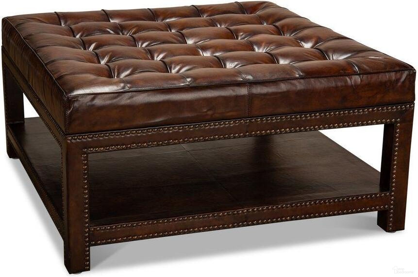 The appearance of Vintage Black Tufted Ottoman designed by Sarreid in the transitional interior design. This black piece of furniture was selected by 1StopBedrooms from Vintage Collection to add a touch of cosiness and style into your home. Sku: 53165. Material: Leather.