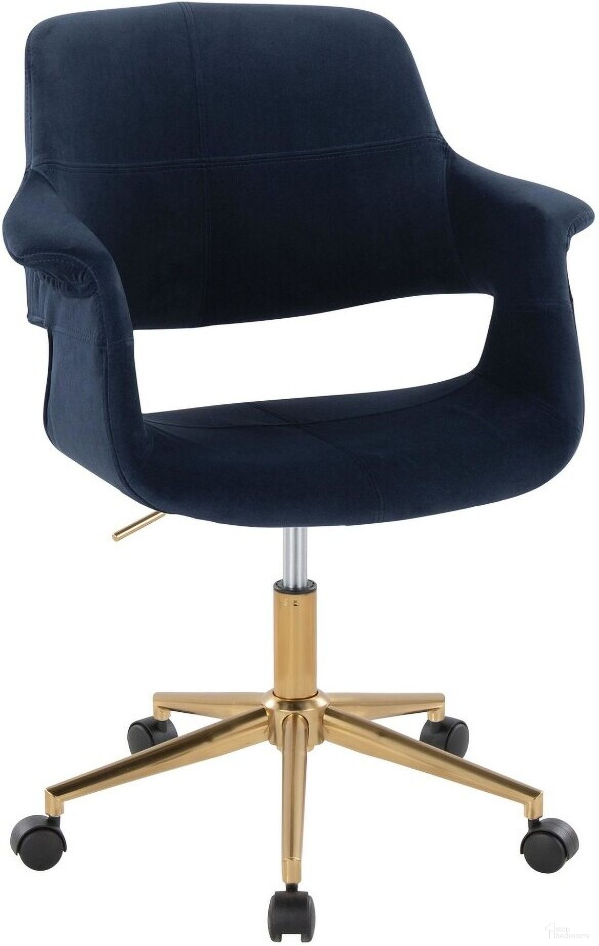 Vintage Flair Office Chair In Blue