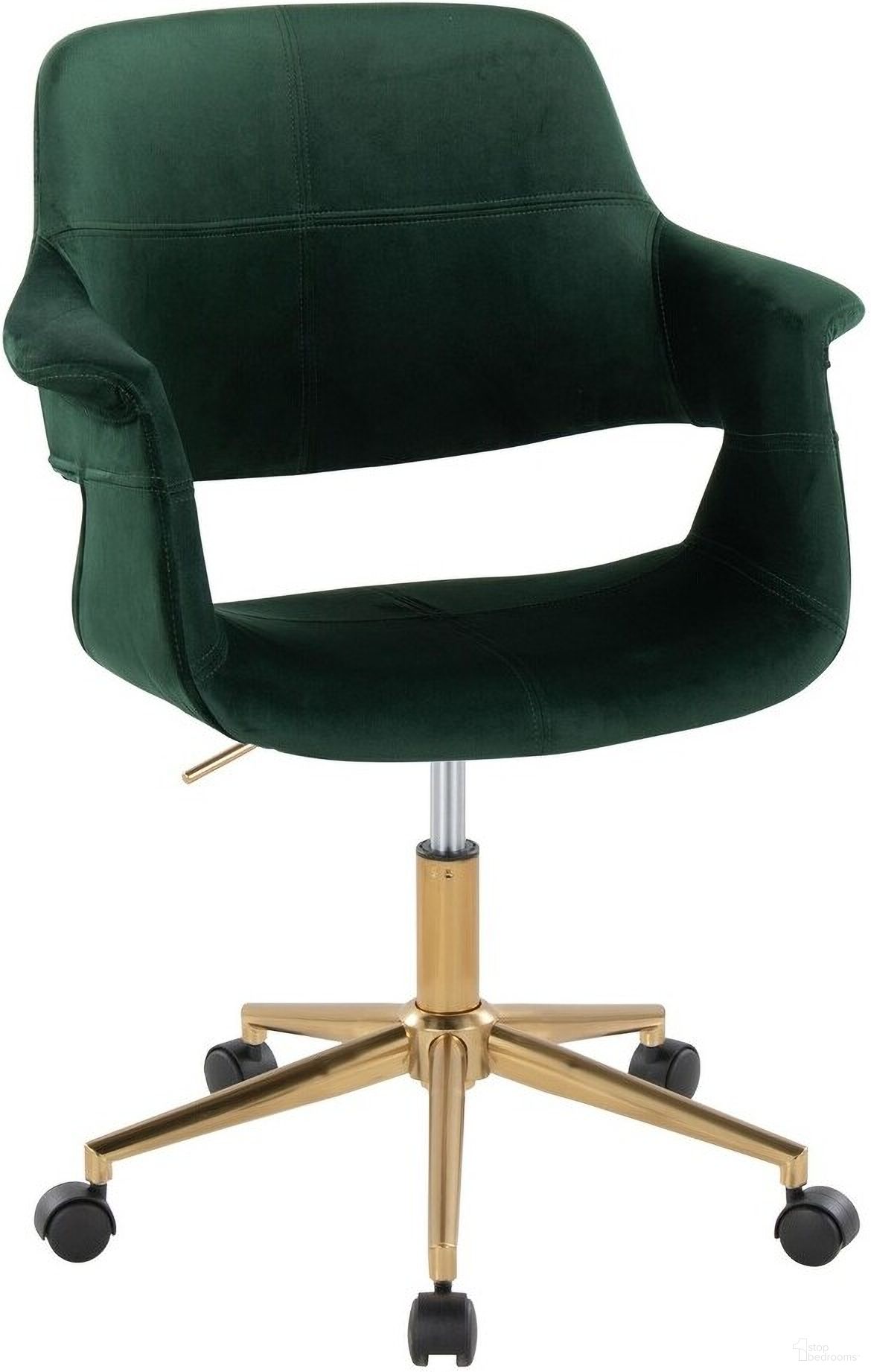Vintage Flair Office Chair In Green