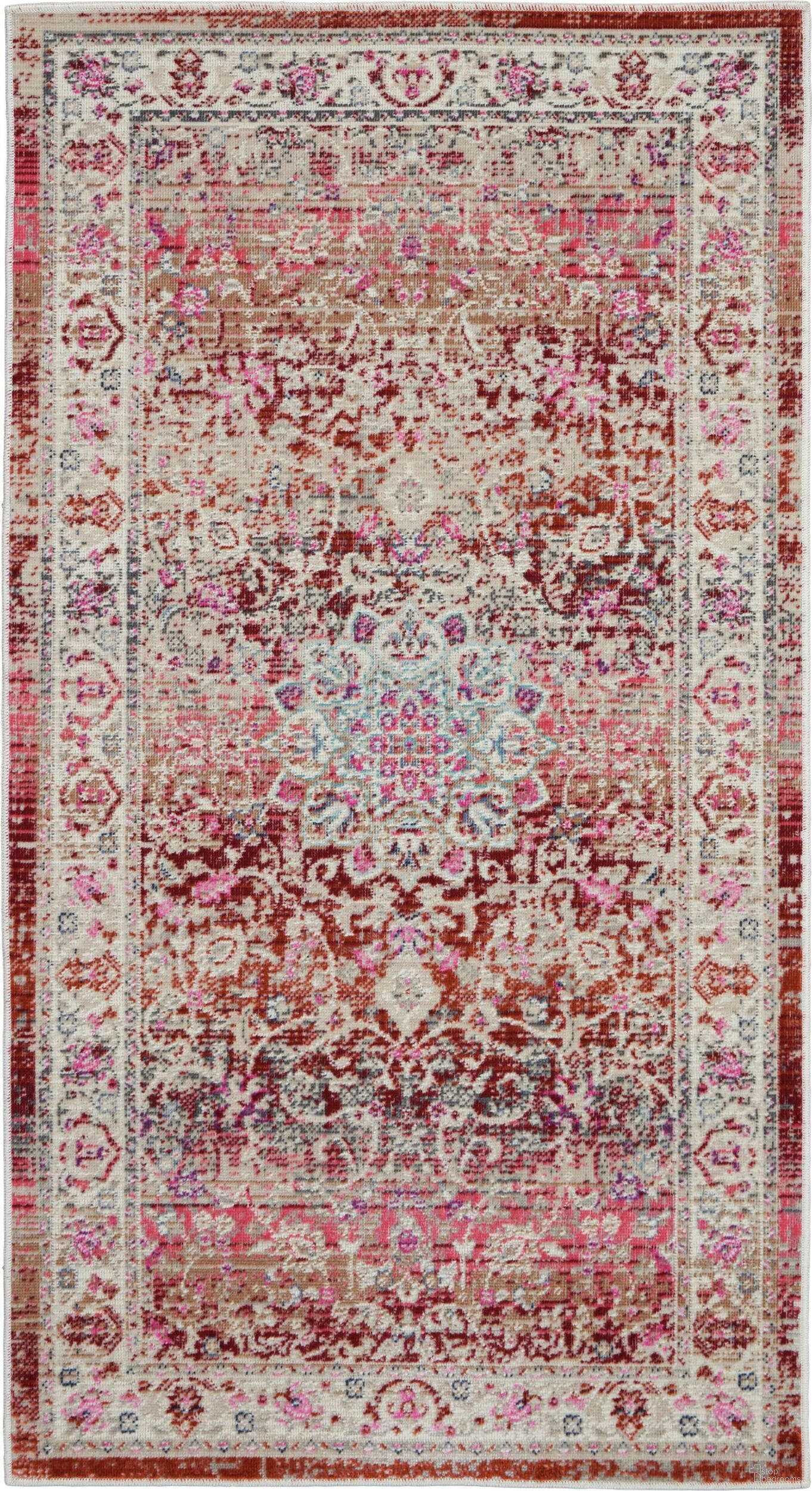 Vintage Kashan Red 2' x 4' Area Rug
