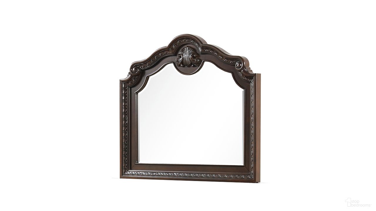 The appearance of Vintage Mirror In Walnut designed by Galaxy Home Furnishings in the modern / contemporary interior design. This walnut piece of furniture was selected by 1StopBedrooms from Vintage Collection to add a touch of cosiness and style into your home. Sku: 698781244067. Material: Solid Wood.