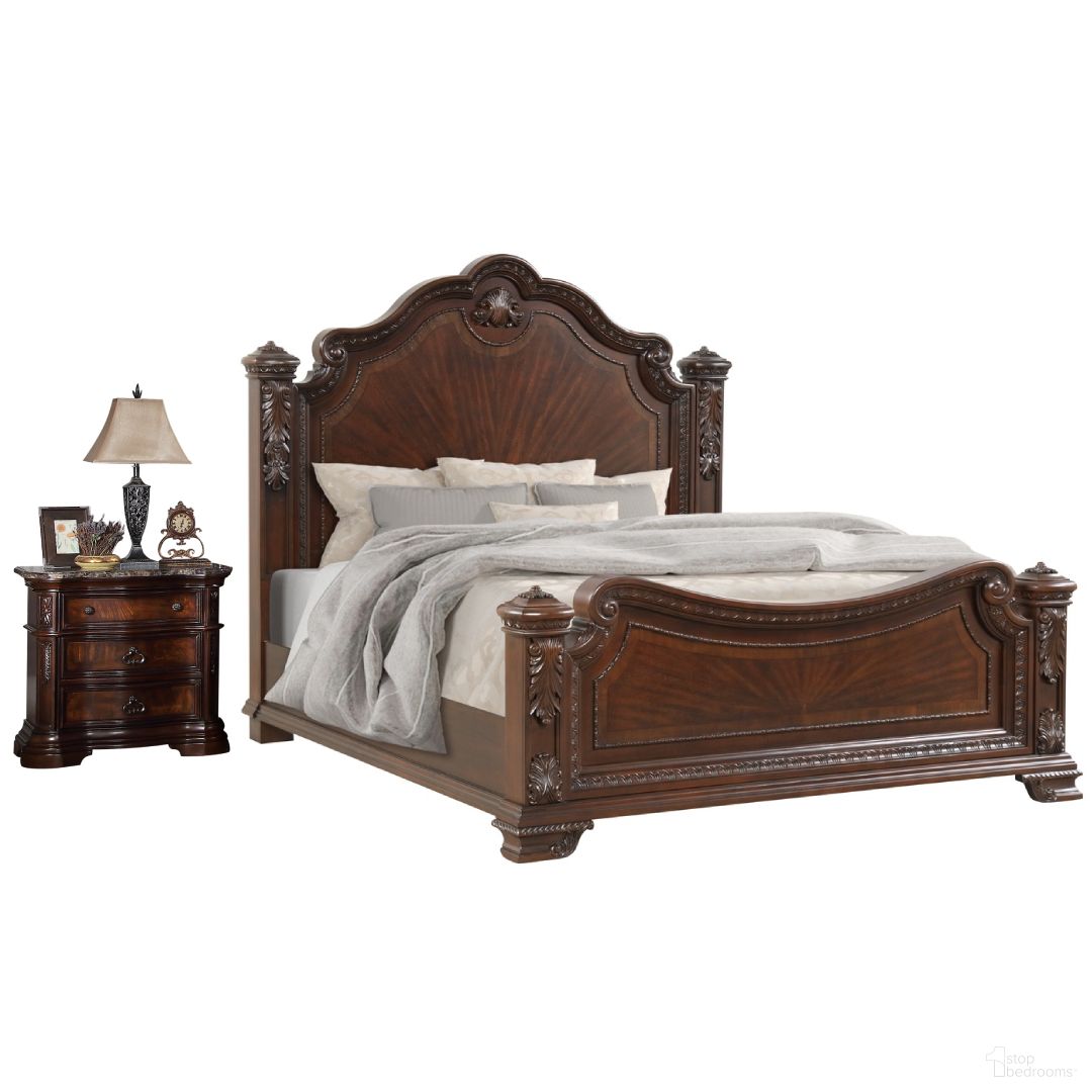 The appearance of Vintage Panel Bedroom Set In Walnut designed by Galaxy Home Furnishings in the modern / contemporary interior design. This walnut piece of furniture was selected by 1StopBedrooms from Vintage Collection to add a touch of cosiness and style into your home. Sku: 698781494479-1;698781494479-2;698781494479-3;698781080443. Bed Size: King. Material: Solid Wood.