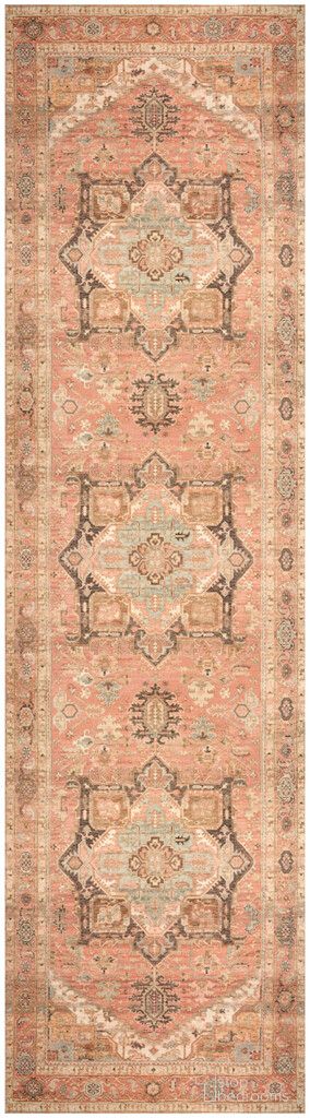Vintage Washables 2'2" x 8' Vintage Indoor Rug In Coral