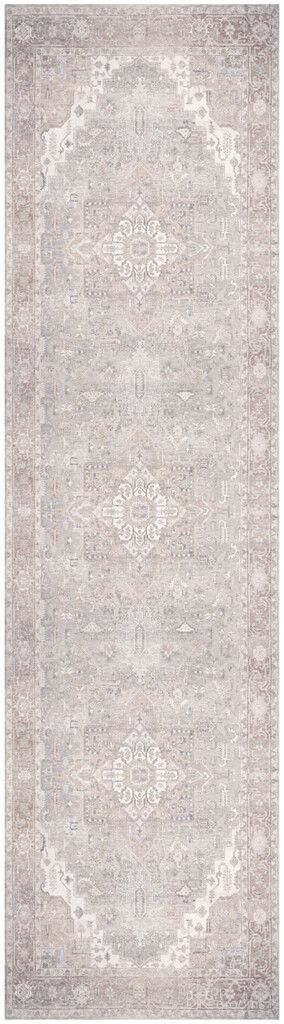 The appearance of Vintage Washables 2'2" x 8' Indoor Rug In Light Blue designed by Nourison in the rustic / southwestern interior design. This light blue piece of furniture was selected by 1StopBedrooms from Vintage Collection to add a touch of cosiness and style into your home. Sku: 841491154281. Material: Polyester.