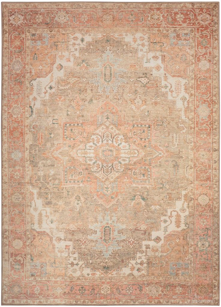 Vintage Washables 4' x 6' Indoor Rug In Taupe