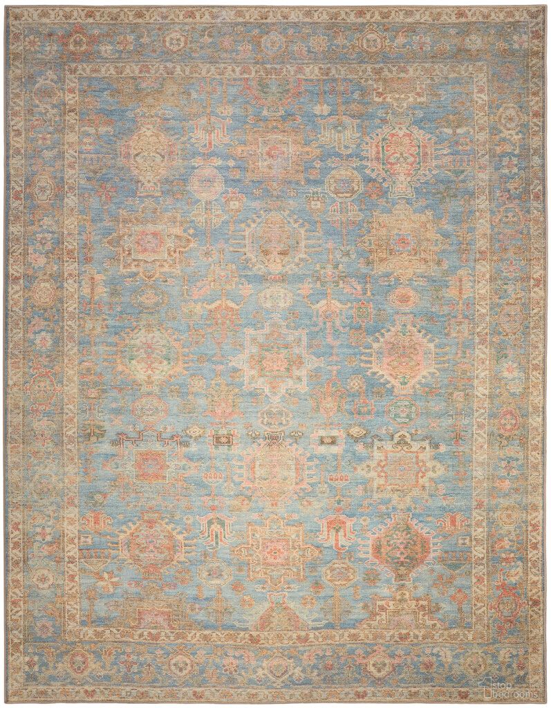 The appearance of Vintage Washables 9'10" x 13'2" Indoor Rug In Navy Multi designed by Nourison in the rustic / southwestern interior design. This navy multi piece of furniture was selected by 1StopBedrooms from Vintage Collection to add a touch of cosiness and style into your home. Sku: 841491154540. Material: Polyester.