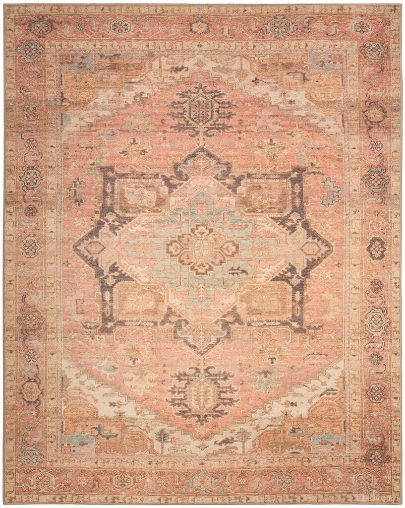 The appearance of Vintage Washables 9' x 12' Vintage Indoor Rug In Coral designed by Nourison in the rustic / southwestern interior design. This coral piece of furniture was selected by 1StopBedrooms from Vintage Collection to add a touch of cosiness and style into your home. Sku: 841491154670. Material: Polyester.