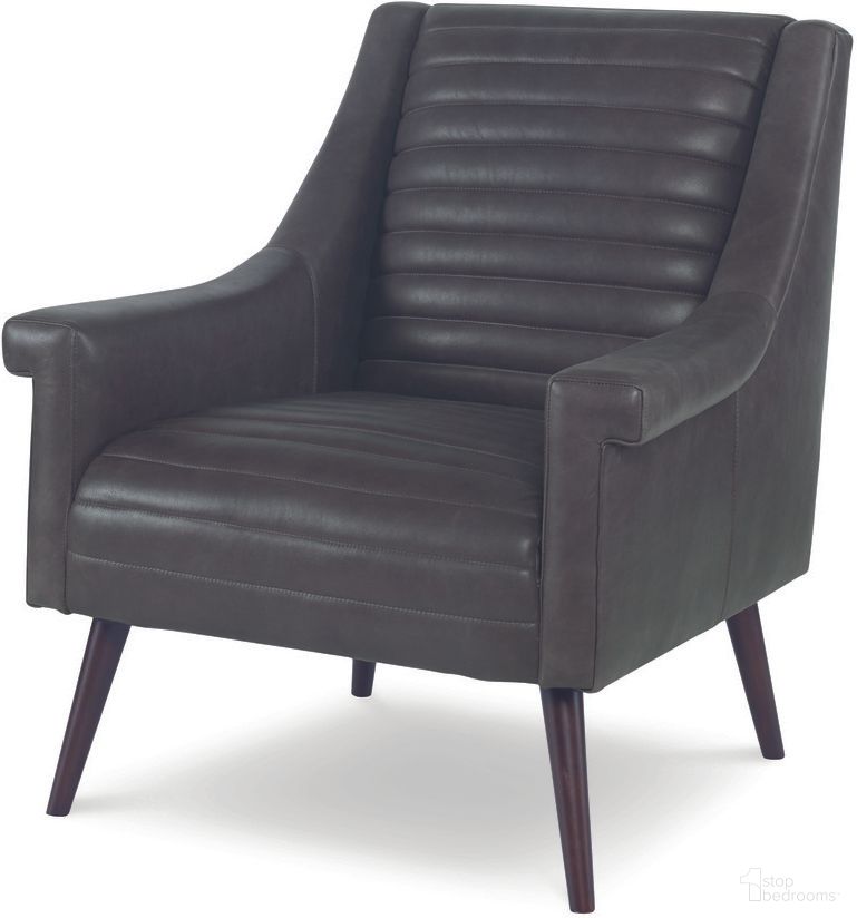 The appearance of Vinton Chair In Coal designed by Century Furniture in the modern / contemporary interior design. This coal piece of furniture was selected by 1StopBedrooms from Century Trading Company Collection to add a touch of cosiness and style into your home. Sku: PLR-10201-COAL. Material: Leather.