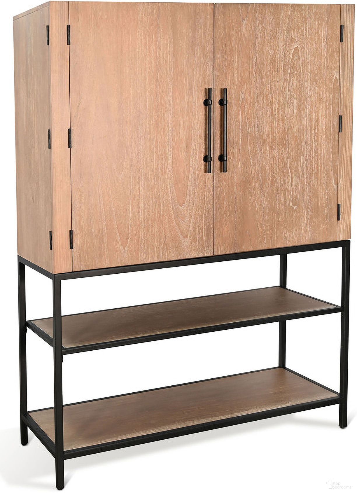 Violet Wine Bar Cabinet In Oak Grove