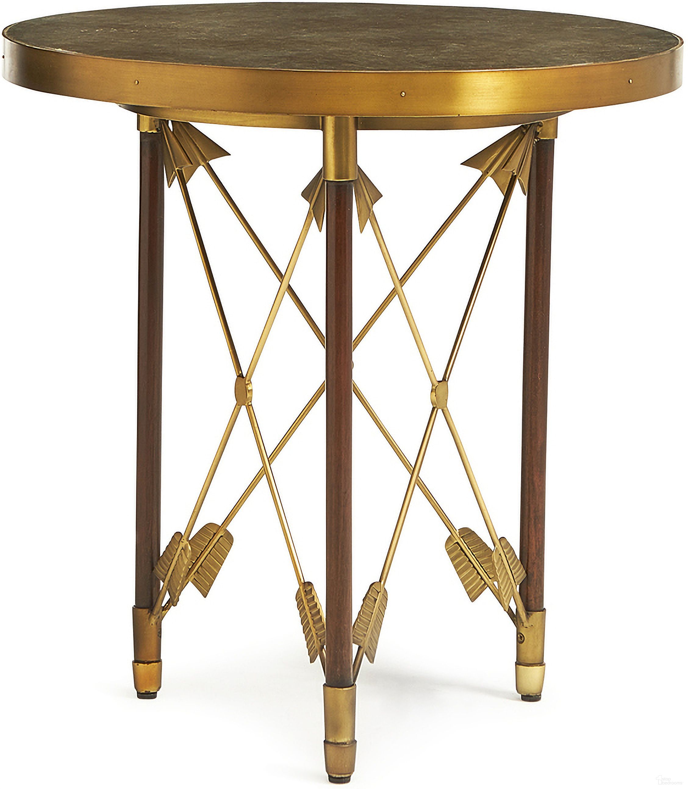 The appearance of Viraan Tea Height Cocktail Table In Antique Brass and Brown designed by Maitland-Smith in the modern / contemporary interior design. This antique brass/brown piece of furniture was selected by 1StopBedrooms from Maitland Smith Collection to add a touch of cosiness and style into your home. Sku: CJ8371-30. Material: Brass.