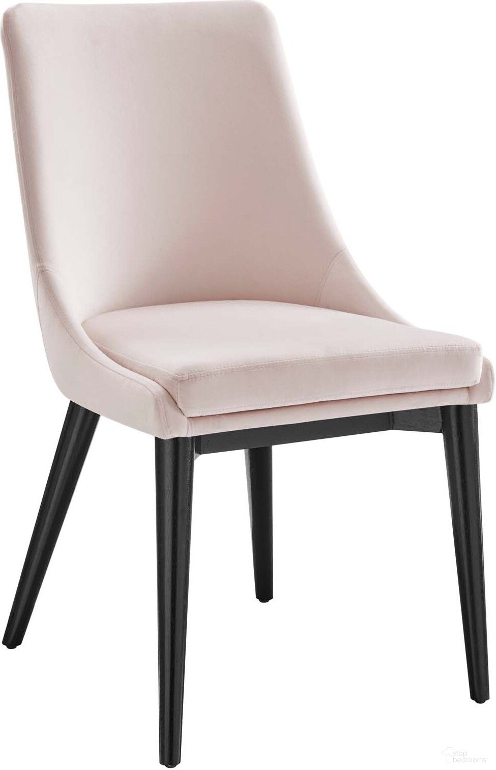 The appearance of Viscount Performance Velvet Dining Chair In Pink designed by Modway in the modern / contemporary interior design. This pink piece of furniture was selected by 1StopBedrooms from Viscount Collection to add a touch of cosiness and style into your home. Sku: EEI-5009-PNK. Material: Wood. Chair Type: Side Chair.