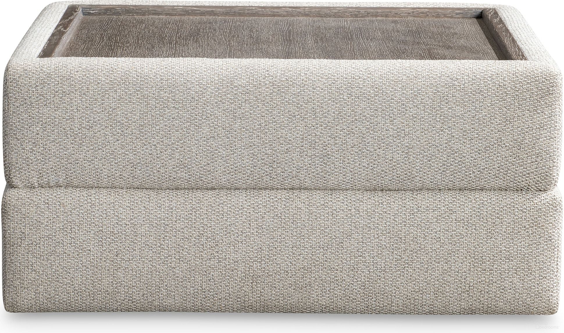 The appearance of Vista Fabric Tray Ottoman In Beige designed by Bernhardt in the transitional interior design. This beige piece of furniture  was selected by 1StopBedrooms from Vista Collection to add a touch of cosiness and style into your home. Sku: P4000A. Material: Fabric.