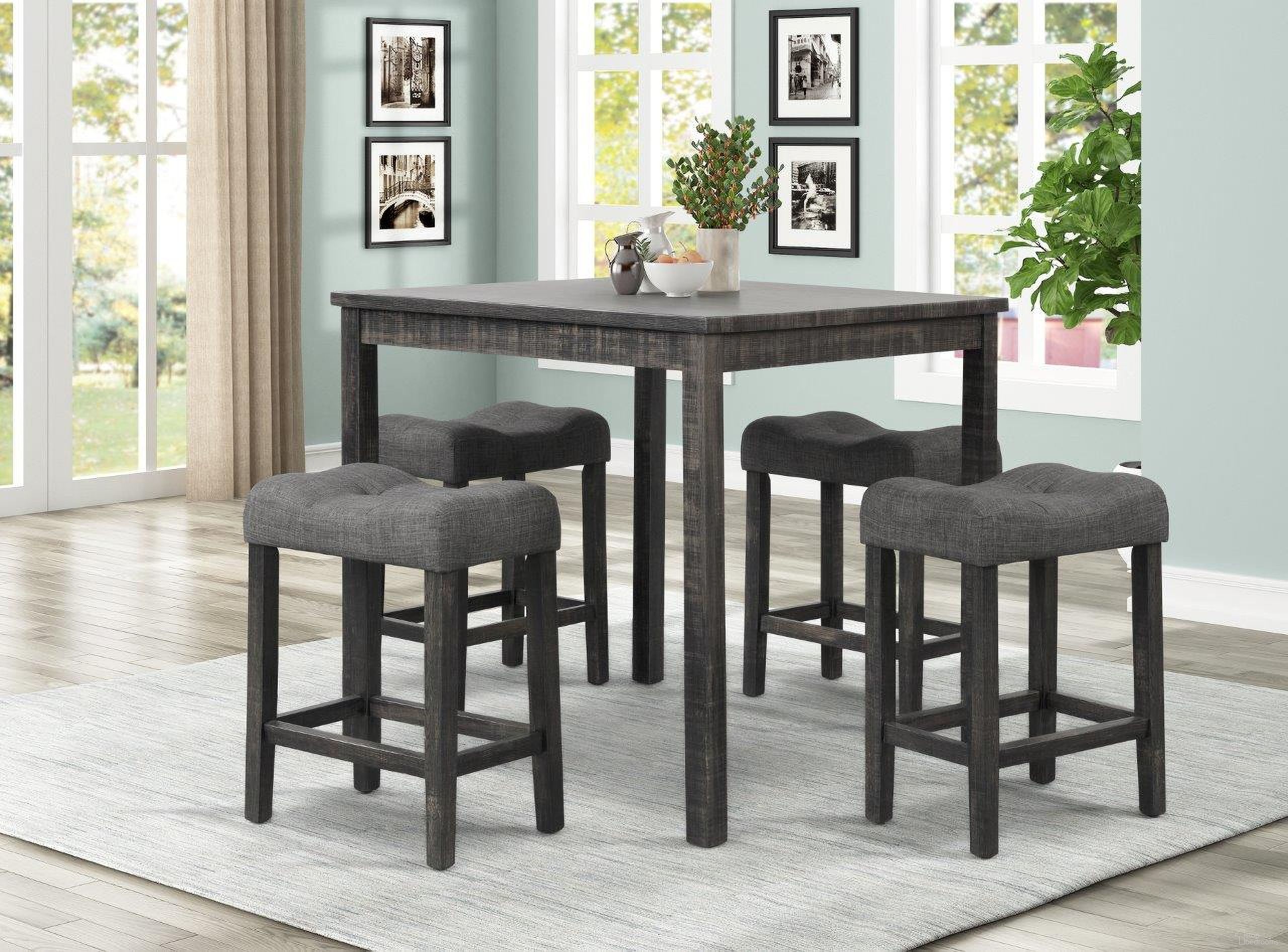 The appearance of Vitaliya Square Wood Counter Height Dining Set In Oak designed by Best Master Furniture in the transitional interior design. This oak piece of furniture was selected by 1StopBedrooms from Vitaliya Collection to add a touch of cosiness and style into your home. Sku: CD038DWTCH;CD038DWS. Table Base Style: Legs. Table Top Shape: Square. Material: Wood. Size: 36" x 36".