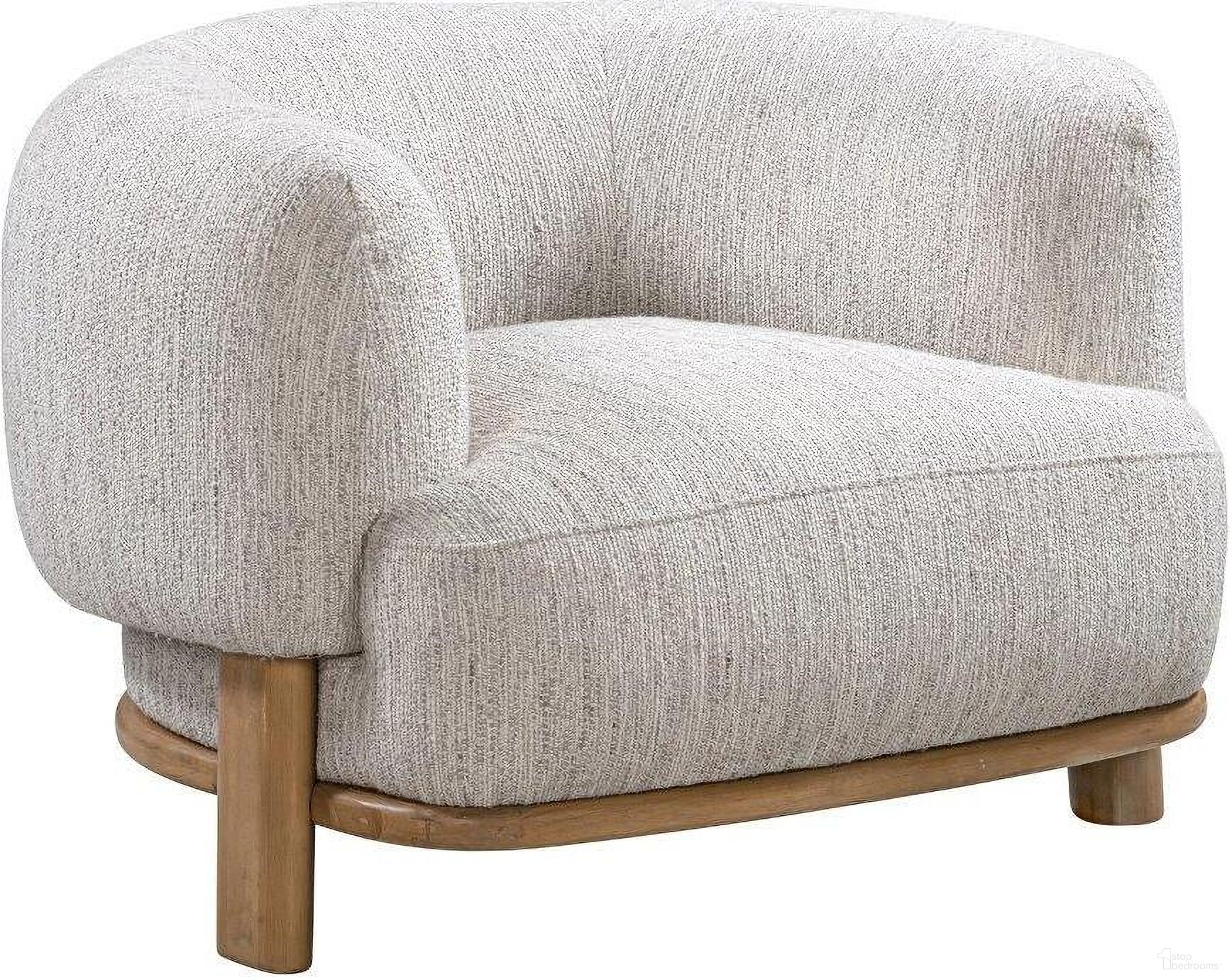 Vittori Boucle Chair In Stone