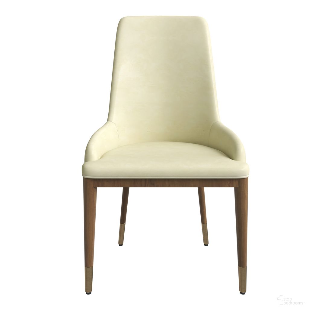 The appearance of Viva Modern Wooden Dining Chair In Cream designed by LeisureMod in the modern / contemporary interior design. This cream piece of furniture was selected by 1StopBedrooms from Viva Collection to add a touch of cosiness and style into your home. Sku: VC24CR. Material: Leather. Chair Type: Side Chair.