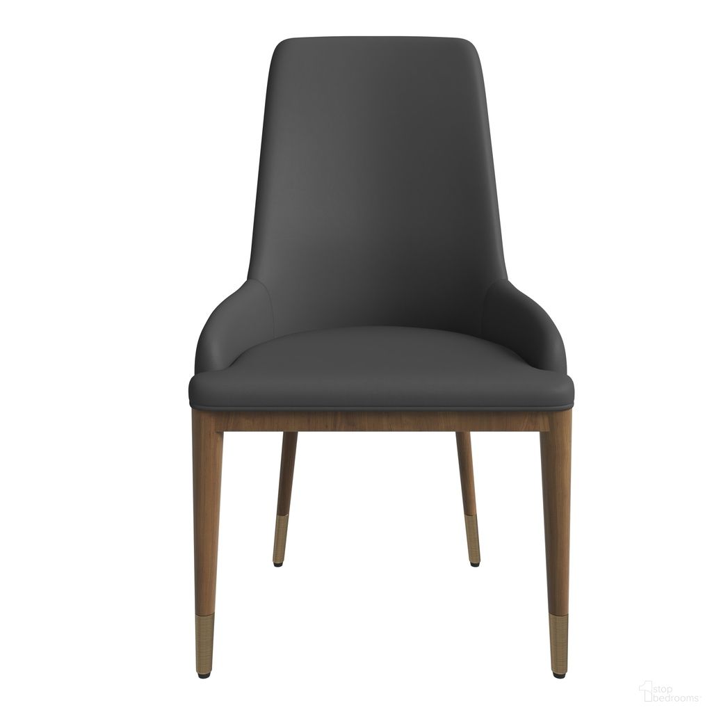 The appearance of Viva Modern Wooden Dining Chair In Dark Grey designed by LeisureMod in the modern / contemporary interior design. This dark grey piece of furniture was selected by 1StopBedrooms from Viva Collection to add a touch of cosiness and style into your home. Sku: VC24DGR. Material: Leather. Chair Type: Side Chair.