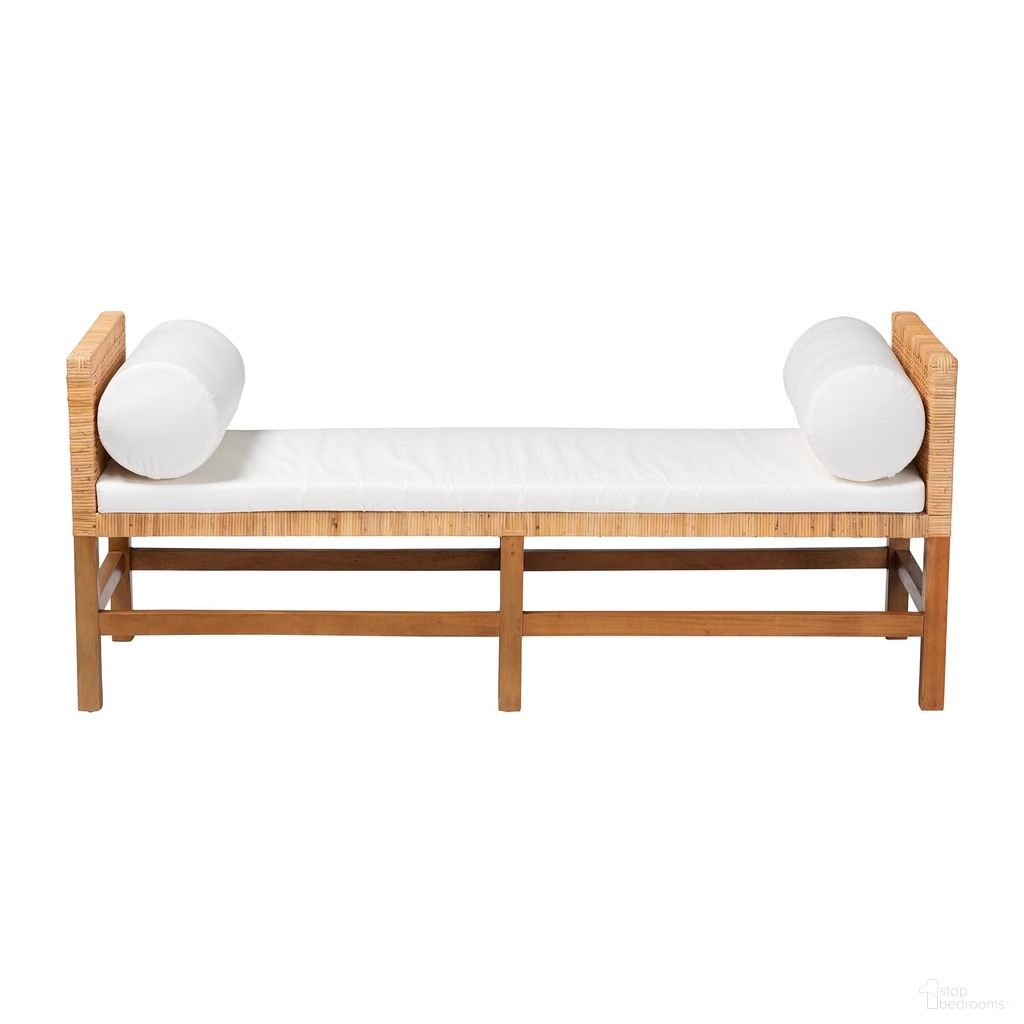 Vivan Bench In Natural Rattan and Honey