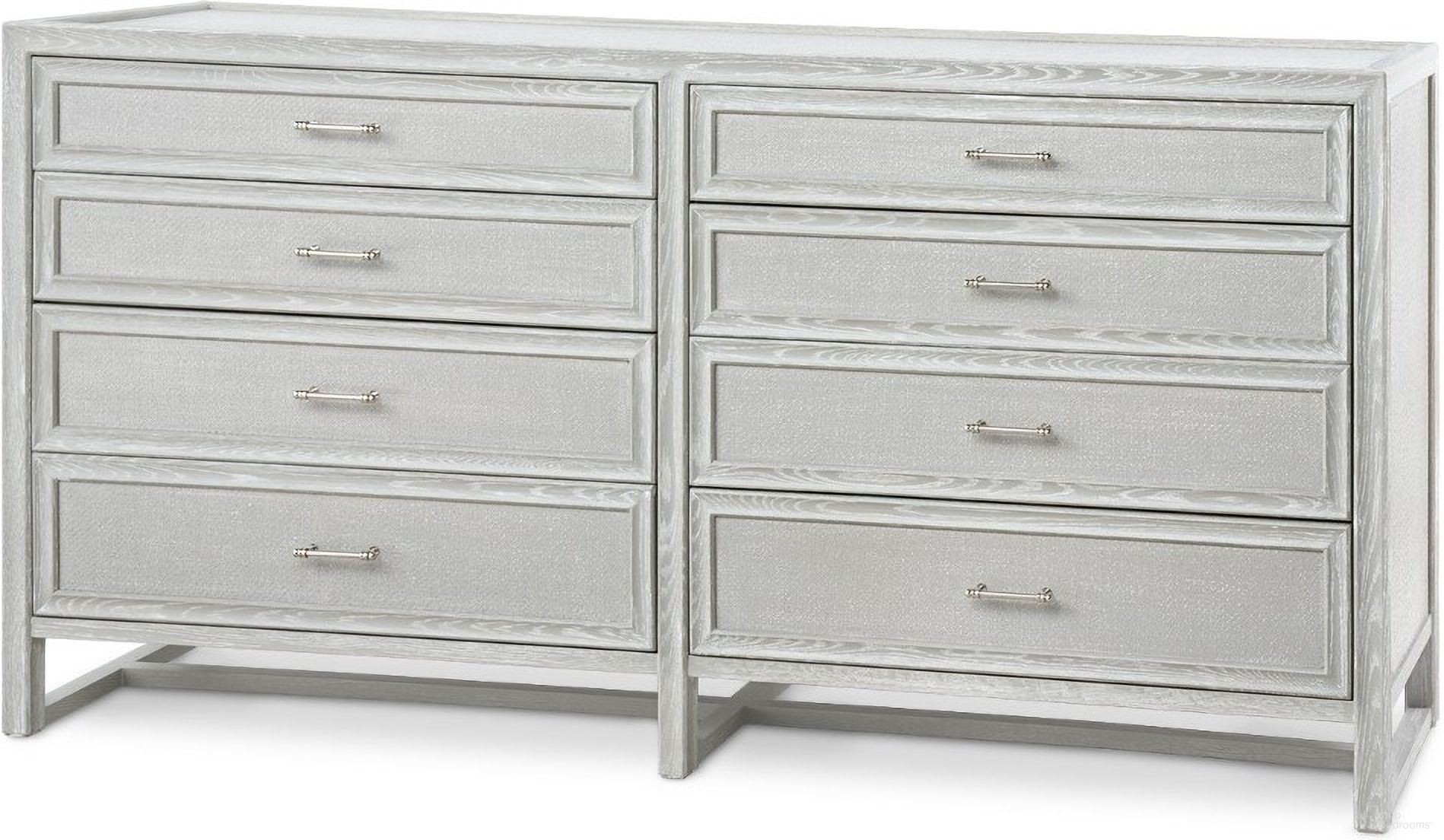 The appearance of Vivian 8-Drawer In Soft Gray designed by Villa & House in the transitional interior design. This soft grey piece of furniture was selected by 1StopBedrooms from Vivian Collection to add a touch of cosiness and style into your home. Sku: VIV-250-97. Material: Wood.