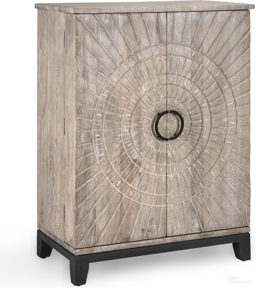 The appearance of Vivienne Bar Cabinet In Light Gray designed by Classic Home in the transitional interior design. This light gray piece of furniture was selected by 1StopBedrooms from Vivienne Collection to add a touch of cosiness and style into your home. Sku: 52010615. Material: Mango Wood.