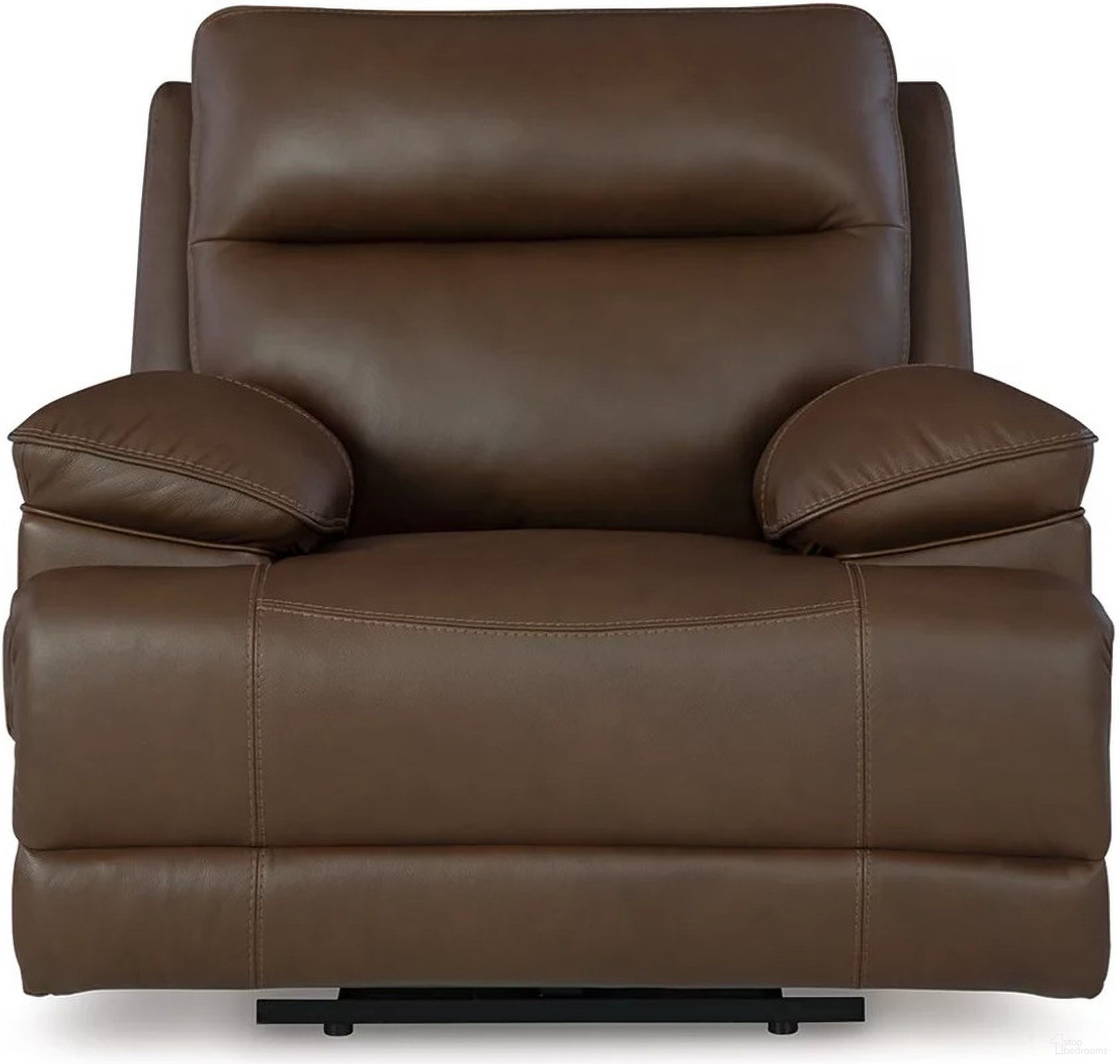 The appearance of VonRyan Power Recliner In Tobacco designed by Signature Design by Ashley in the modern / contemporary interior design. This tobacco piece of furniture was selected by 1StopBedrooms from VonRyan Collection to add a touch of cosiness and style into your home. Sku: U1040013. Material: Leather Match.
