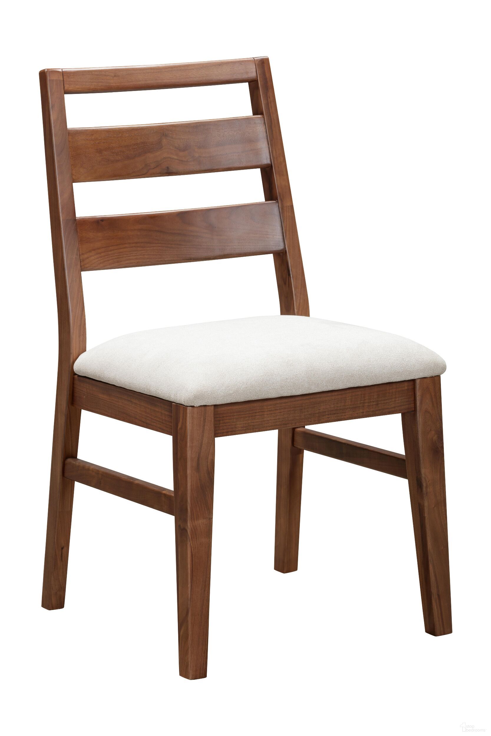 The appearance of Voss Ladderback Upholstered Side Chair Set of 2 In Sable designed by A-America in the modern / contemporary interior design. This sable piece of furniture was selected by 1StopBedrooms from Voss Collection to add a touch of cosiness and style into your home. Sku: VOSSA2552. Chair Type: Side Chair. Material: Walnut.