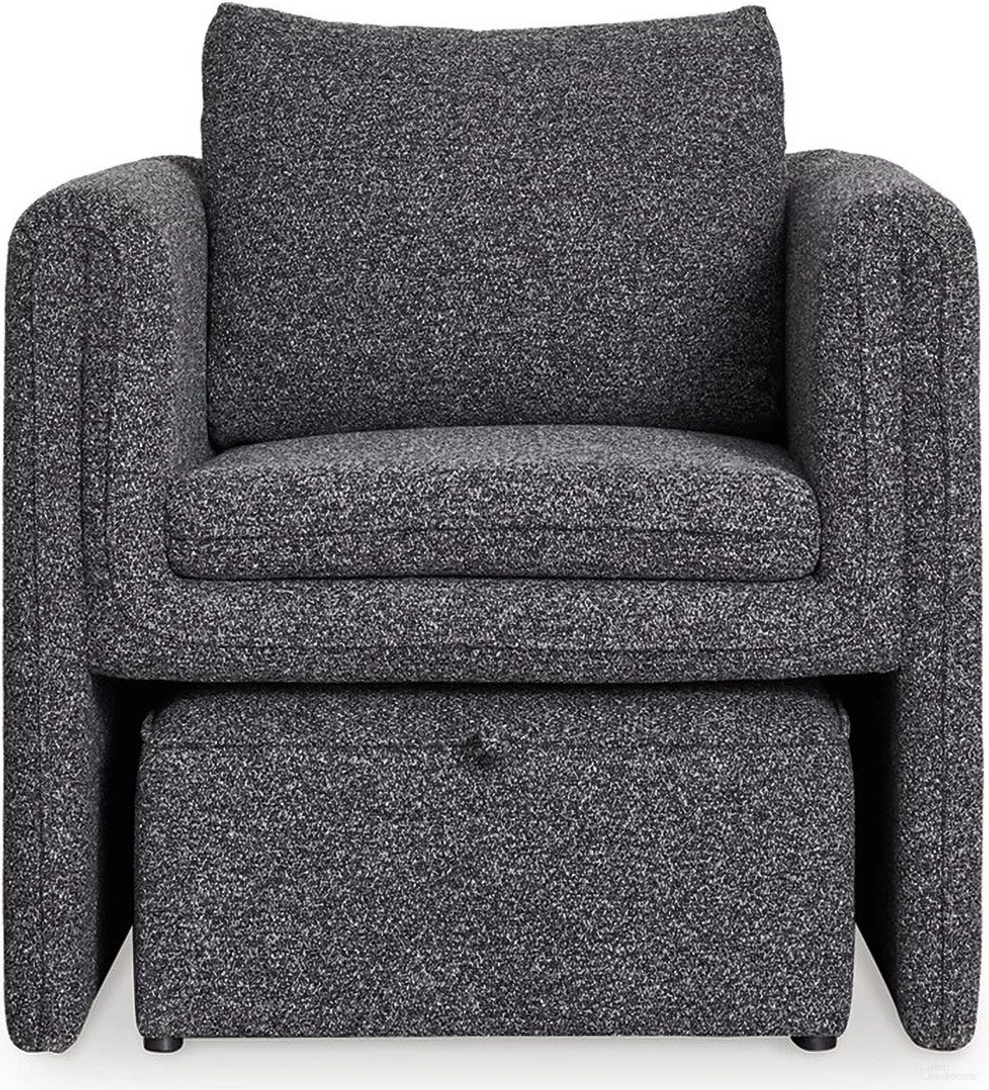The appearance of Vreni Accent Chair In Charcoal and Black designed by Signature Design by Ashley in the modern / contemporary interior design. This charcoal/black piece of furniture  was selected by 1StopBedrooms from Vreni Collection to add a touch of cosiness and style into your home. Sku: A3000754. Material: Polyester.