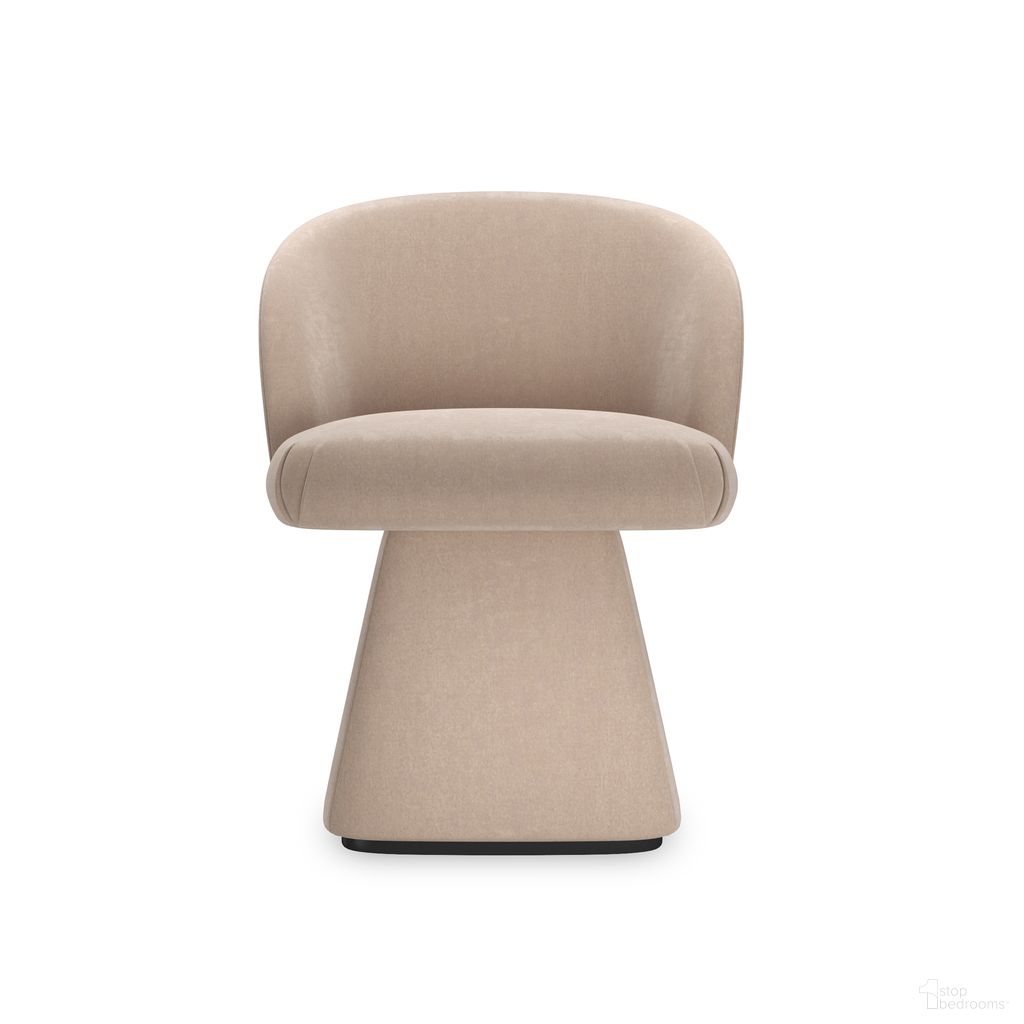 The appearance of Vuelta Swivel Side Chair In Beige designed by Caracole in the modern / contemporary interior design. This beige piece of furniture was selected by 1StopBedrooms from Vuelta Collection to add a touch of cosiness and style into your home. Sku: UPH-424-034-A. Material: Hardwood. Chair Type: Side Chair.