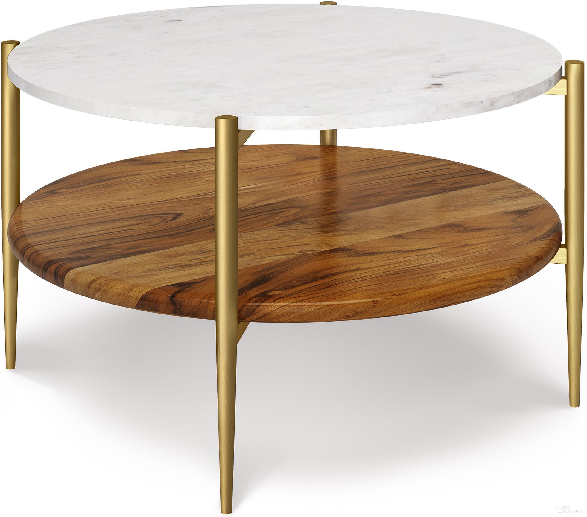 The appearance of Wagner Solid Acacia Wood Coffee Table In White and Natural designed by Simpli Home in the transitional interior design. This white/natural piece of furniture was selected by 1StopBedrooms from Wagner Collection to add a touch of cosiness and style into your home. Sku: AXCWAG-01-N. Material: Acacia.