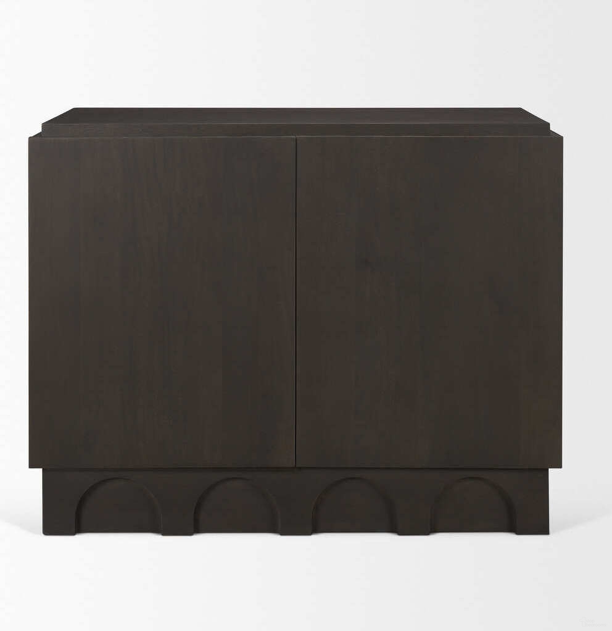The appearance of Wagner Wood with Arched Design Accent Cabinet In Brown designed by Mercana in the modern / contemporary interior design. This brown piece of furniture was selected by 1StopBedrooms from Wagner Collection to add a touch of cosiness and style into your home. Sku: 71040. Material: Solid Wood.