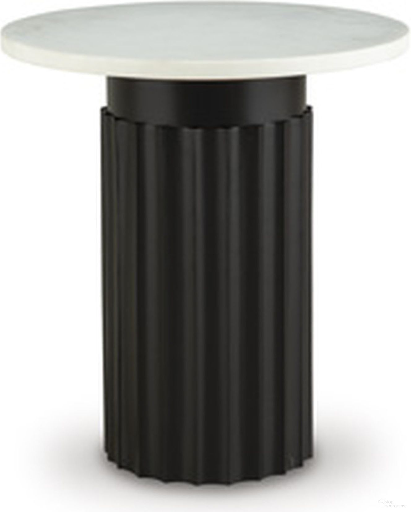 The appearance of Wainstone Accent Table In Black and White designed by Signature Design by Ashley in the modern / contemporary interior design. This black/white piece of furniture was selected by 1StopBedrooms from Wainstone Collection to add a touch of cosiness and style into your home. Sku: A4000724.