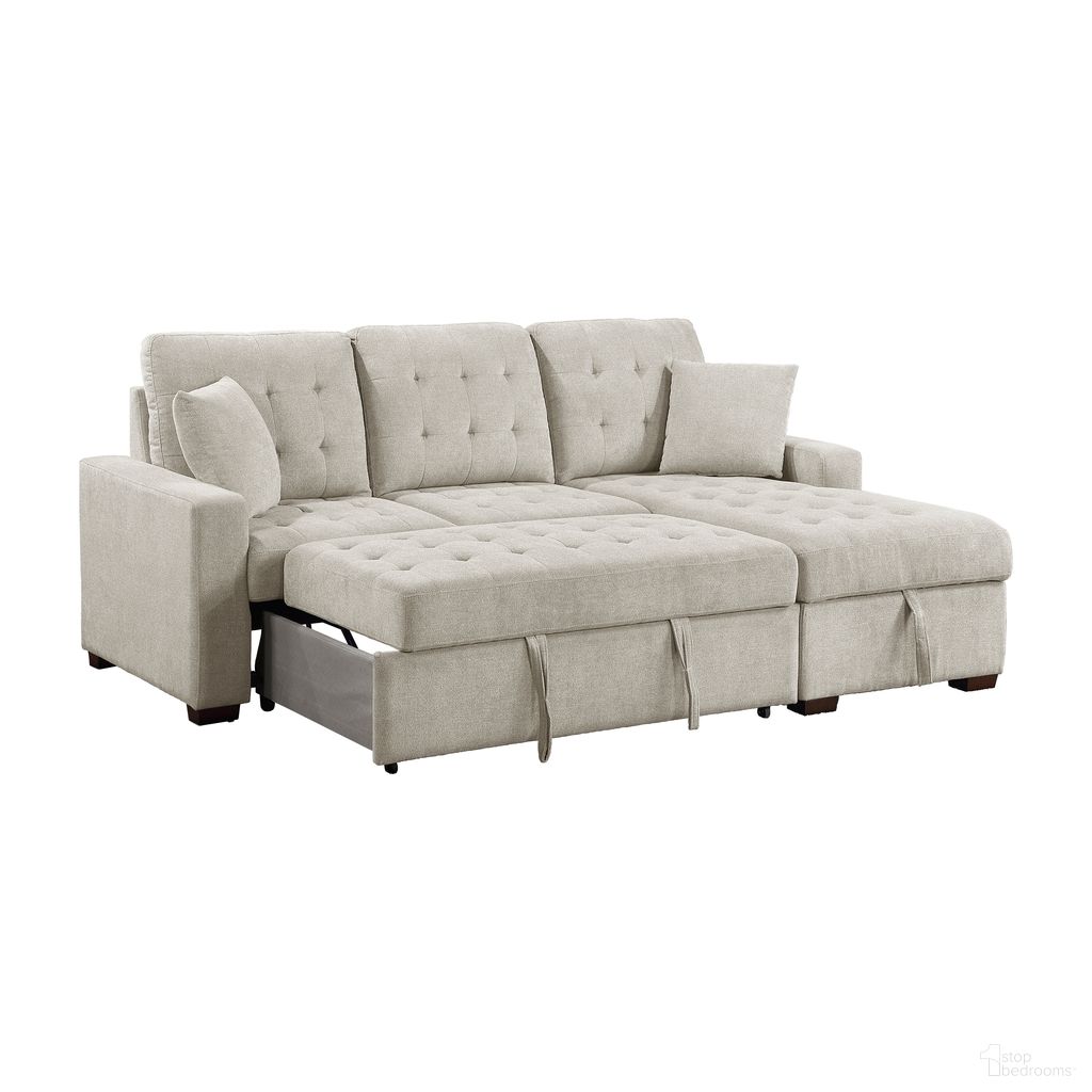 The appearance of Waitsfield 2-Piece Sectional with Right Chaise, Pull-out Bed and Hidden Storage In Brown designed by Homelegance in the modern / contemporary interior design. This brown piece of furniture was selected by 1StopBedrooms from Waitsfield Collection to add a touch of cosiness and style into your home. Sku: 9816SN-LL;9816SN-RC. Material: Textured.