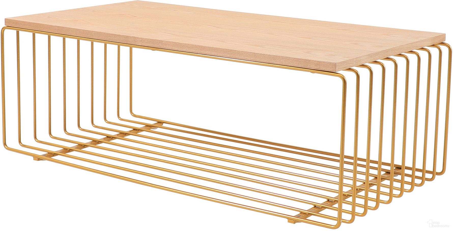 The appearance of Walden Rectangular Coffee Table In Gold designed by LeisureMod in the modern / contemporary interior design. This gold piece of furniture was selected by 1StopBedrooms from Walden Collection to add a touch of cosiness and style into your home. Sku: WTGG-39NW. Material: Wood.