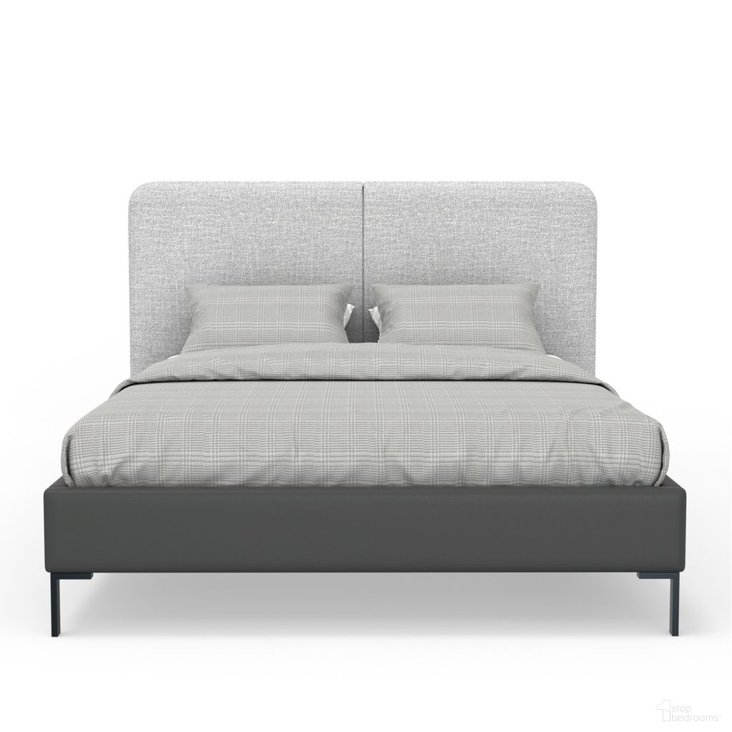 The appearance of Walden Standard King Bed In Light Grey and Dark Grey designed by Alpine in the modern / contemporary interior design. This light grey and dark grey piece of furniture was selected by 1StopBedrooms from Walden Collection to add a touch of cosiness and style into your home. Sku: 1195EK. Bed Type: Platform Bed. Material: Polyester. Bed Size: King.