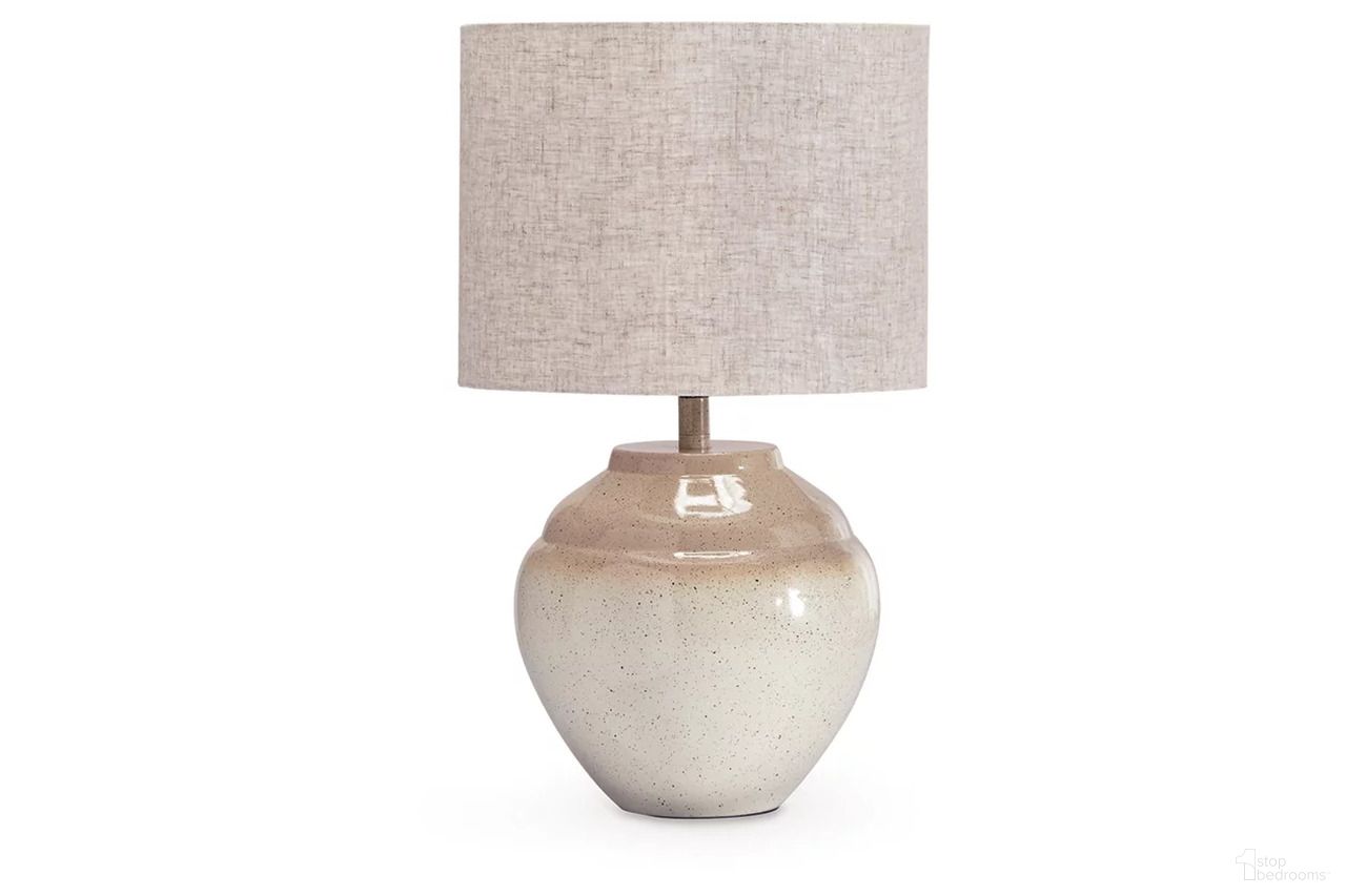 Waldish Table Lamp In Cream and Beige