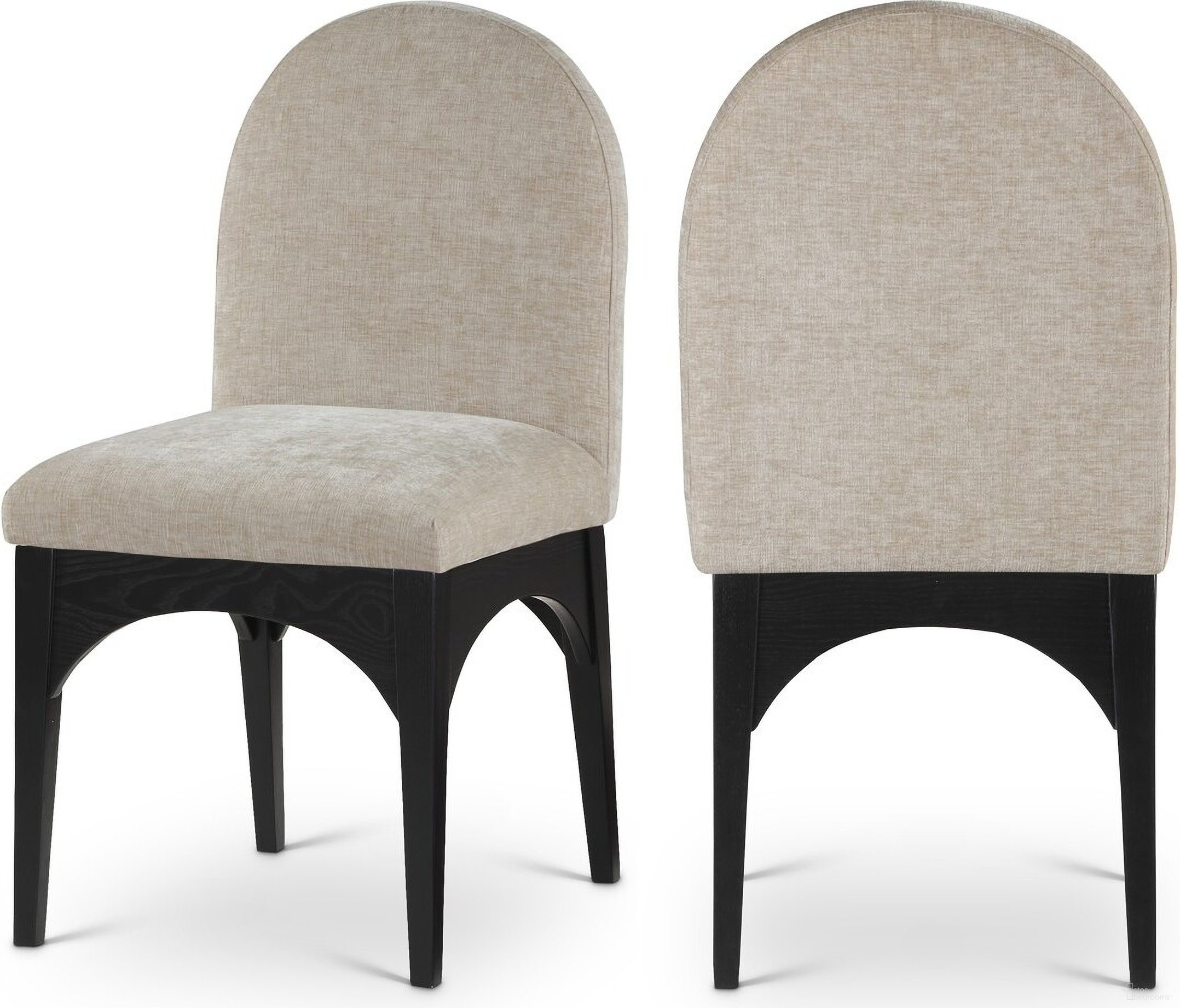 The appearance of Waldorf Chenille Fabric Dining Side Chair In Beige/Black designed by Meridian in the modern / contemporary interior design. This beige piece of furniture was selected by 1StopBedrooms from Waldorf Collection to add a touch of cosiness and style into your home. Sku: 378Beige-SC. Material: Wood. Chair Type: Side Chair.