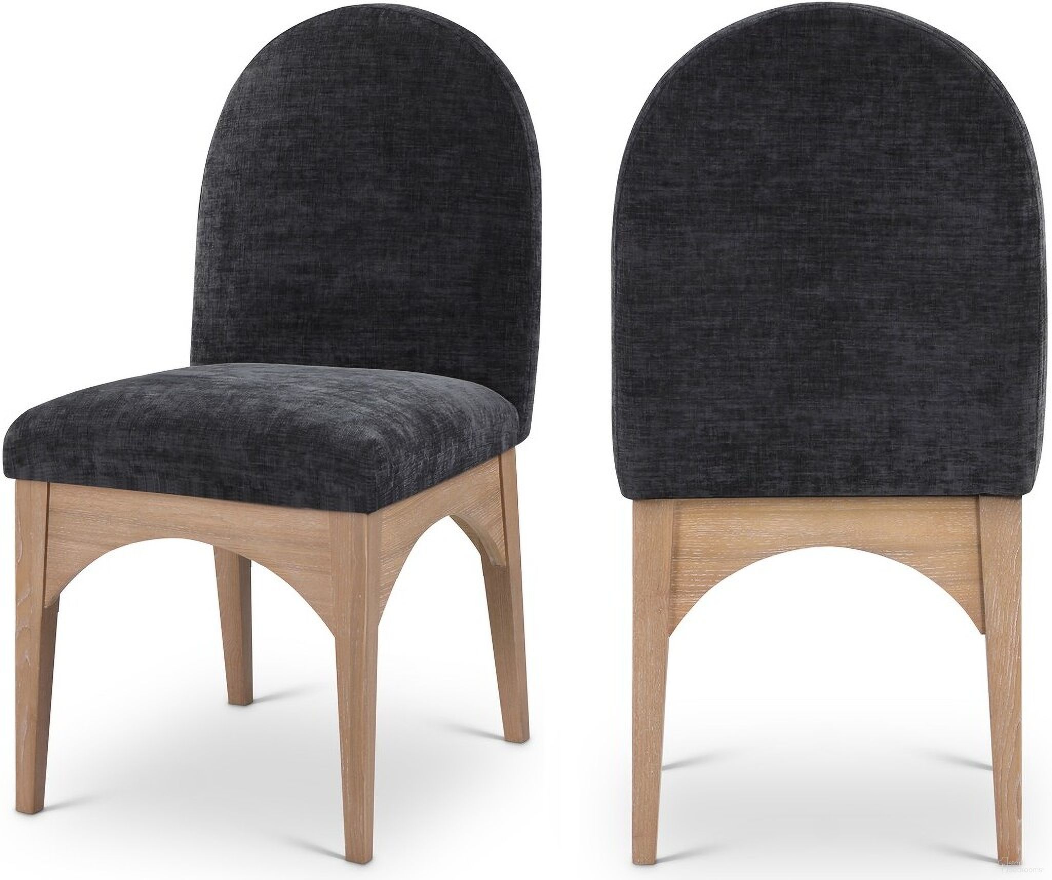 The appearance of Waldorf Chenille Fabric Dining Side Chair In Black/Natural designed by Meridian in the modern / contemporary interior design. This black piece of furniture was selected by 1StopBedrooms from Waldorf Collection to add a touch of cosiness and style into your home. Sku: 377Black-SC. Material: Wood. Chair Type: Side Chair.