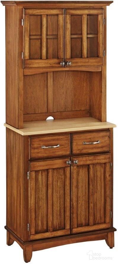 The appearance of Walker Brown Buffet with Hutch 5001-0061-62 designed by Homestyles in the traditional interior design. This brown piece of furniture was selected by 1StopBedrooms from Walker Collection to add a touch of cosiness and style into your home. Sku: 5001-101;5001-006;5001-306. Material: Wood.