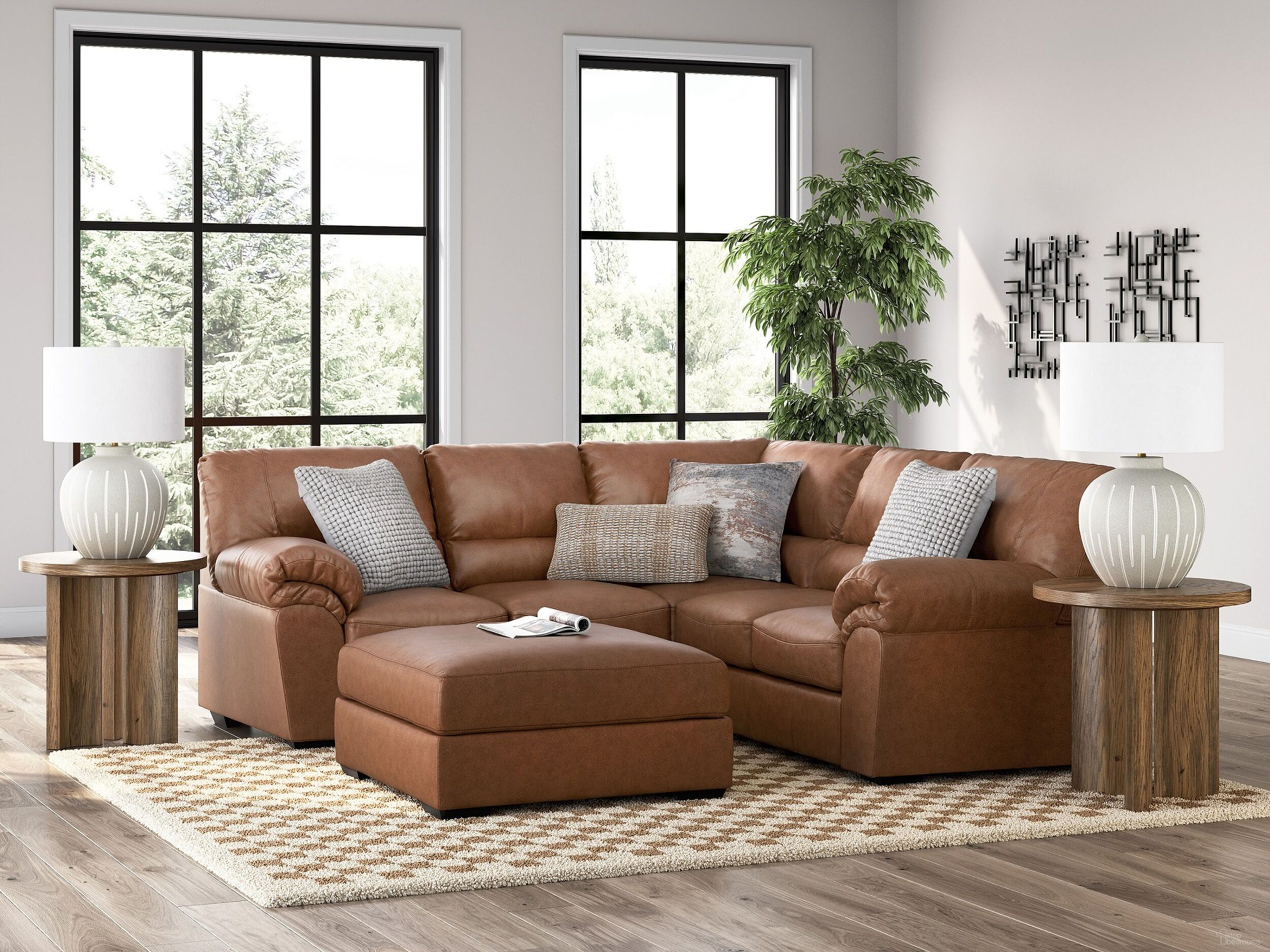 Walker Point LAF 2-Piece Sectional In Caramel